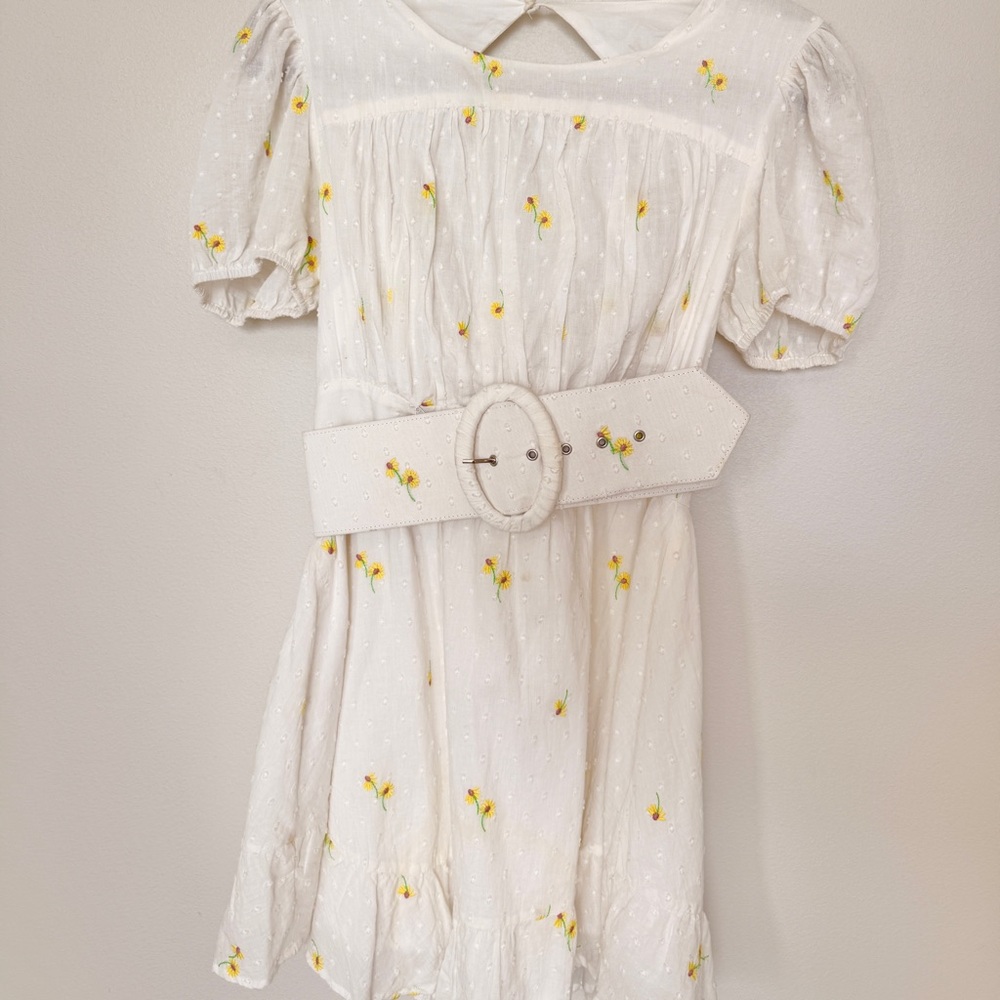 For Love and Lemons White Mini Dress
